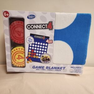 Hasbro Connect 4 Game Blanket - Red, Yellow, Blue
